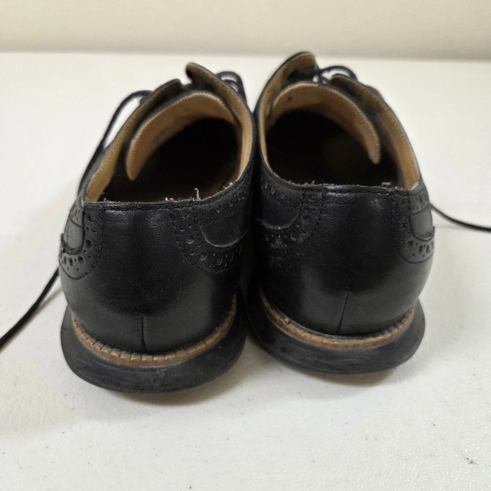Cole Haan Grand.OS Mens 10.5 M Black Leather Wingtip Oxford Shoes C13412